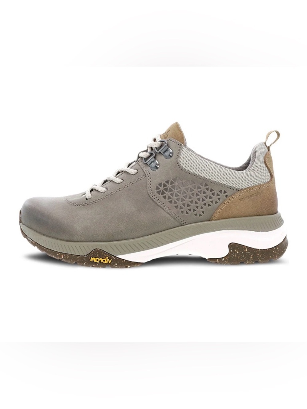 Dansko Men's Lace-Up Sneaker in Gray and Tan